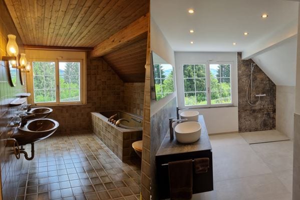 Vorher-Nachher-Dorigo Badezimmer Umbau vorher nachher